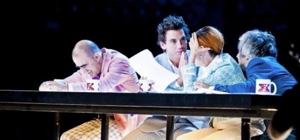 Morgan, Mika, Elio e Simona Ventura