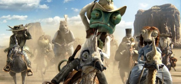 Una scena di "Rango"