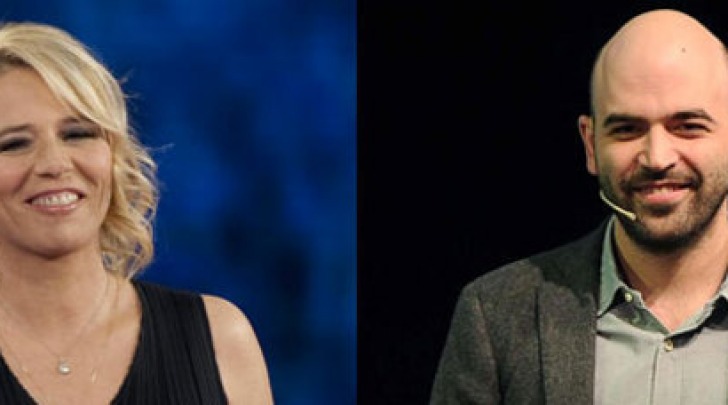 Maria De Filippi e Roberto Saviano
