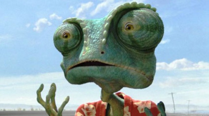 Una scena di "Rango"